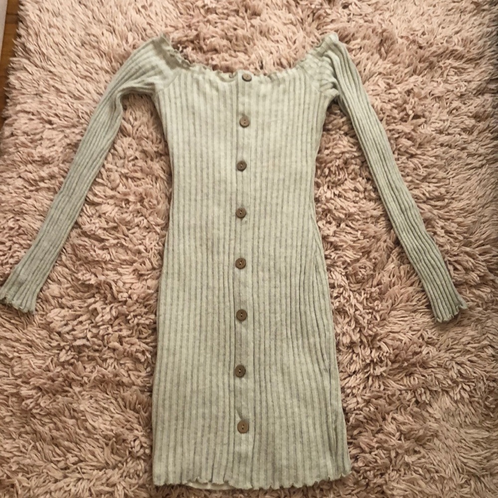 Fashion nova Body con button dress